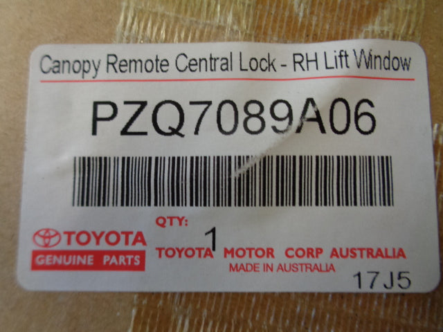 Toyota Hilux SR5 Genuine Canopy Central Locking For Right Hand Window New Part