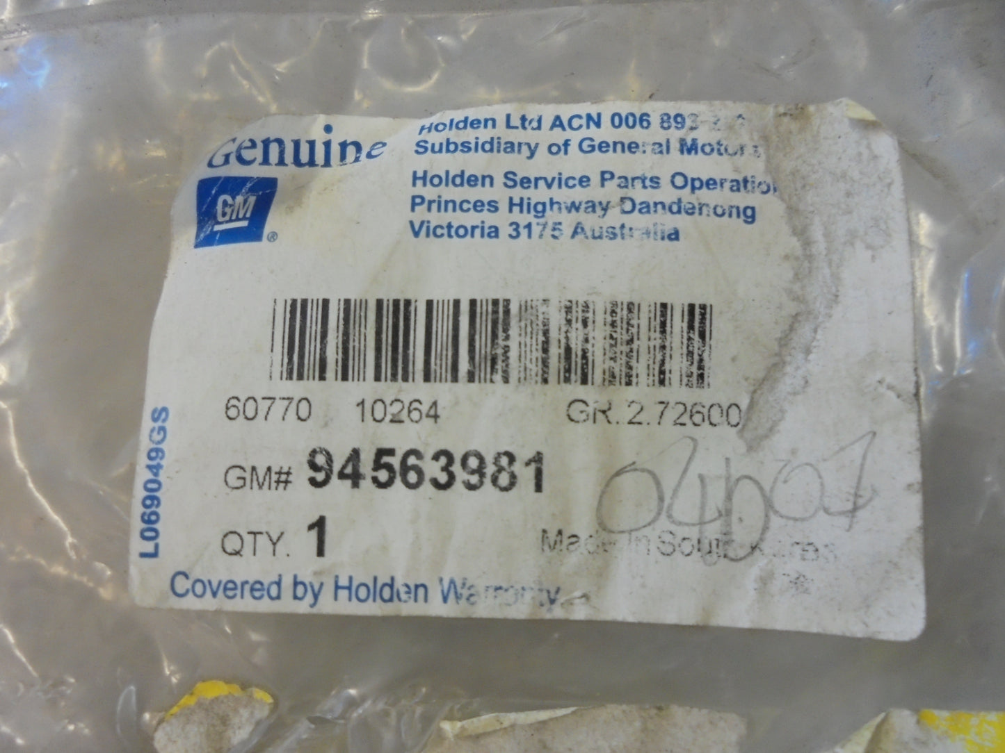 Holden Barina Spark Genuine Left Hand Head Light Bracket ASM New Part