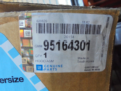 Holden Barina Genuine Bonnet Assembly (Unpainted) New Part