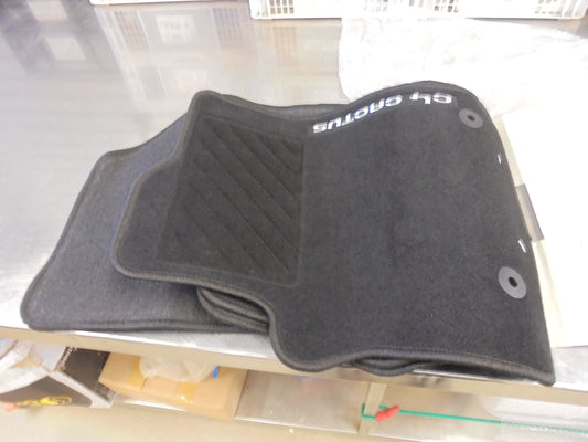 Citroen C4 Catcus Genuine Front And Rear Black Carpet Mat Set New Part