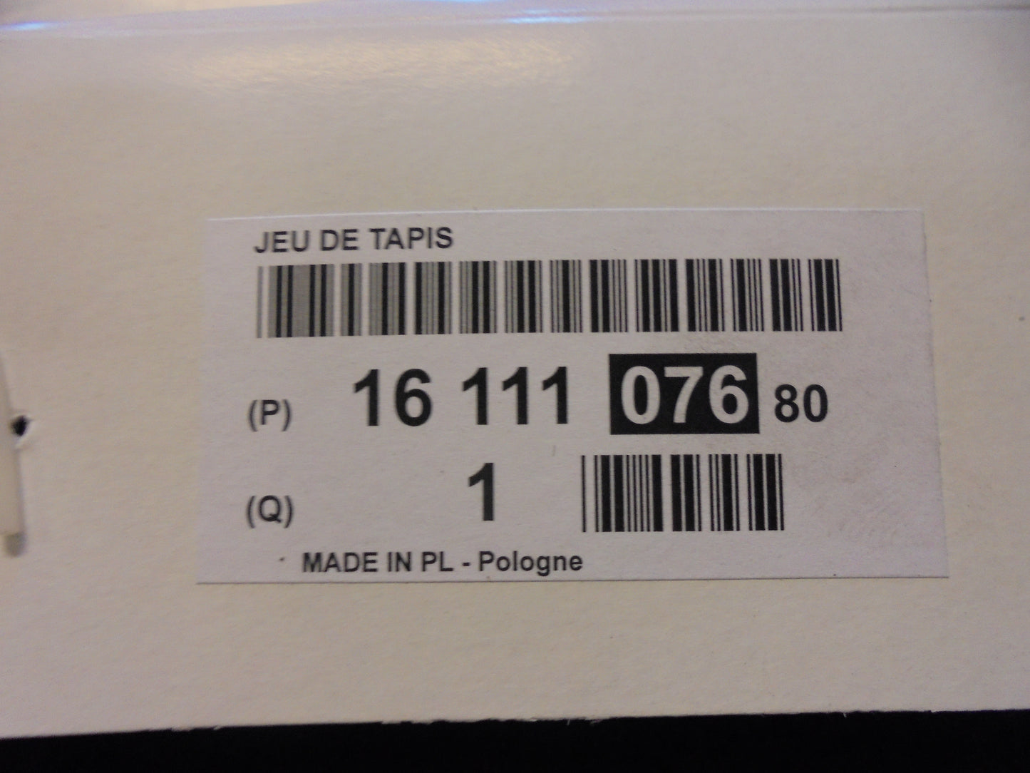 Citroen C4 Catcus Genuine Front And Rear Black Carpet Mat Set New Part