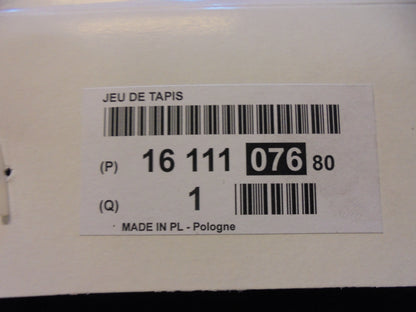 Citroen C4 Catcus Genuine Front And Rear Black Carpet Mat Set New Part