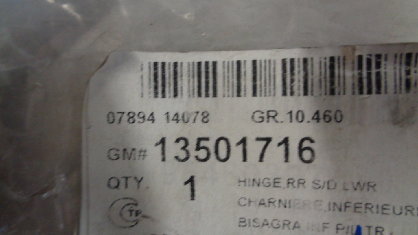 Holden Cruze Righthand Rear Lower Door Hinge New Part