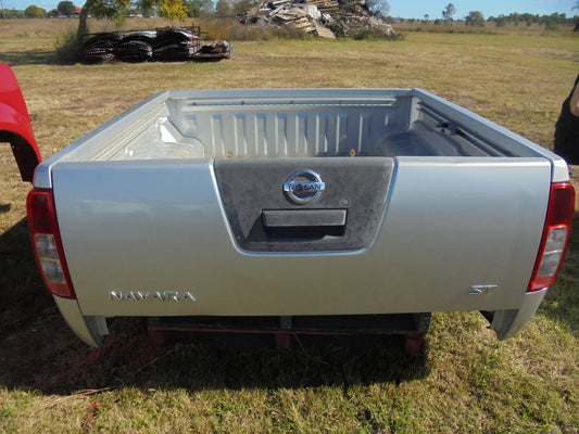 Nissan Navara ST dual cab tub silver in colour with alloy roll bar