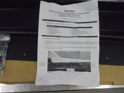 Isuzu D-Max X-Terrain Genuine Soft Tonneau Kit Loopless New Part