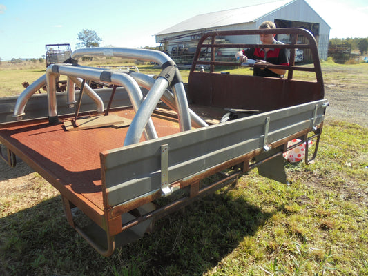 Single Cab Steel Tray with Inbuilt Tank Suits Various Models New Needs Painting
