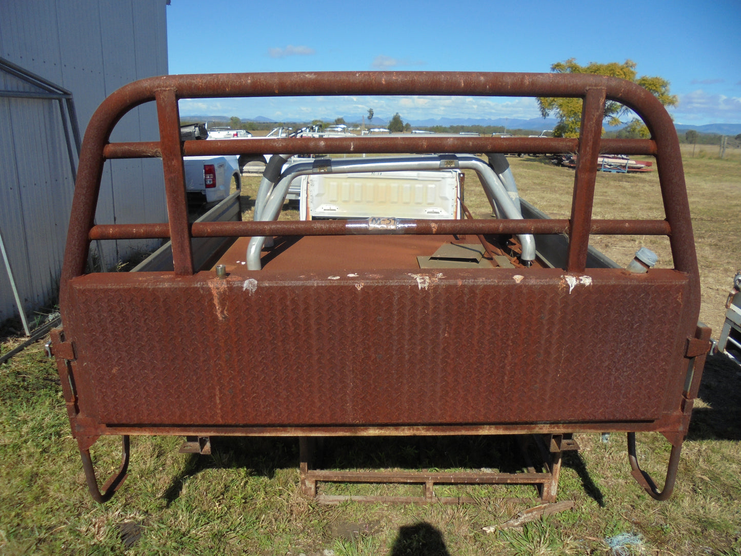Single Cab Steel Tray with Inbuilt Tank Suits Various Models New Needs Painting