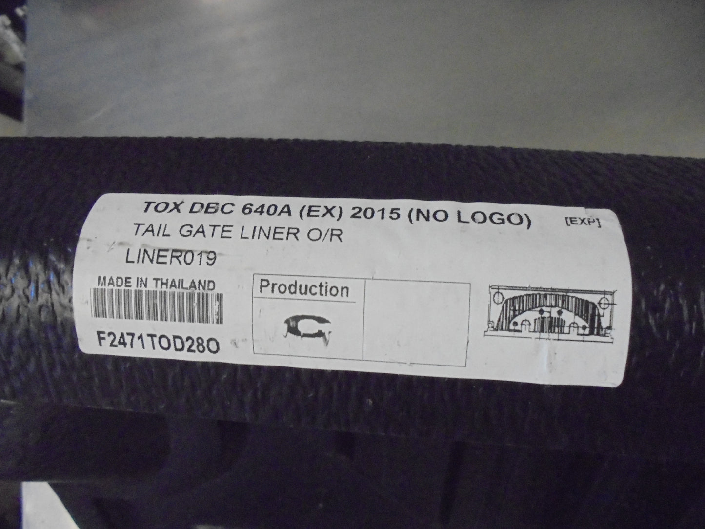 Ironman Tail Gate Liner Suits Toyota Hilux Dual Cab New Part