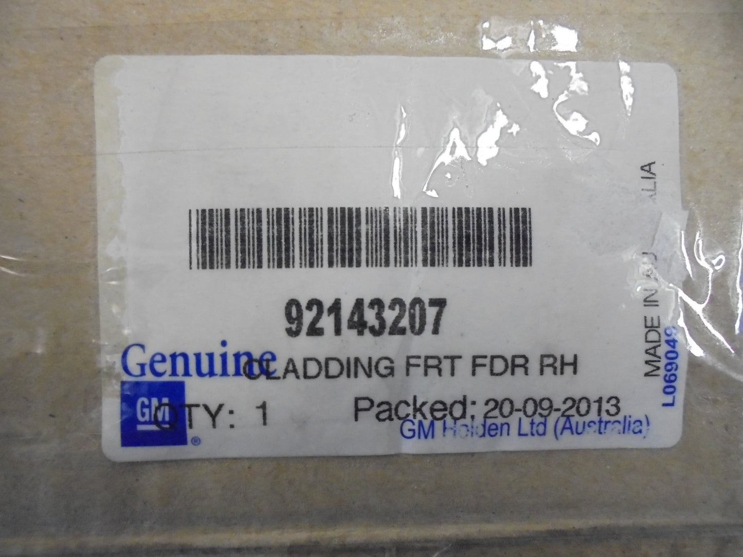Holden WH Statesman Genuine Right Hand Front Guard Molding New Part