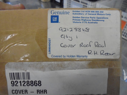 Holden YG Cruze Genuine Right Hand Rear Roof Rail Cover New Part