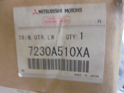 Mitsubishi  Lancer Hatch Genuine Right Hand Rear Quator Panel Lower Trim New Part