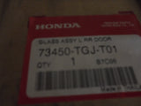 Honda Accord Genuine Left Hand Rear Door Glass New Part