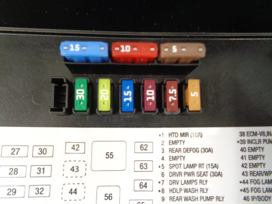 Holden VF Commodore Genuine Fuse Panel Cover New Part