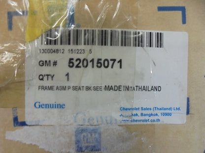 Holden RG Colorado Genuine Seat Back Frame New Part