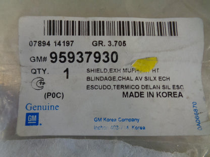 Holden Captiva Genuine Exhaust Muffler Heat Shield New Part