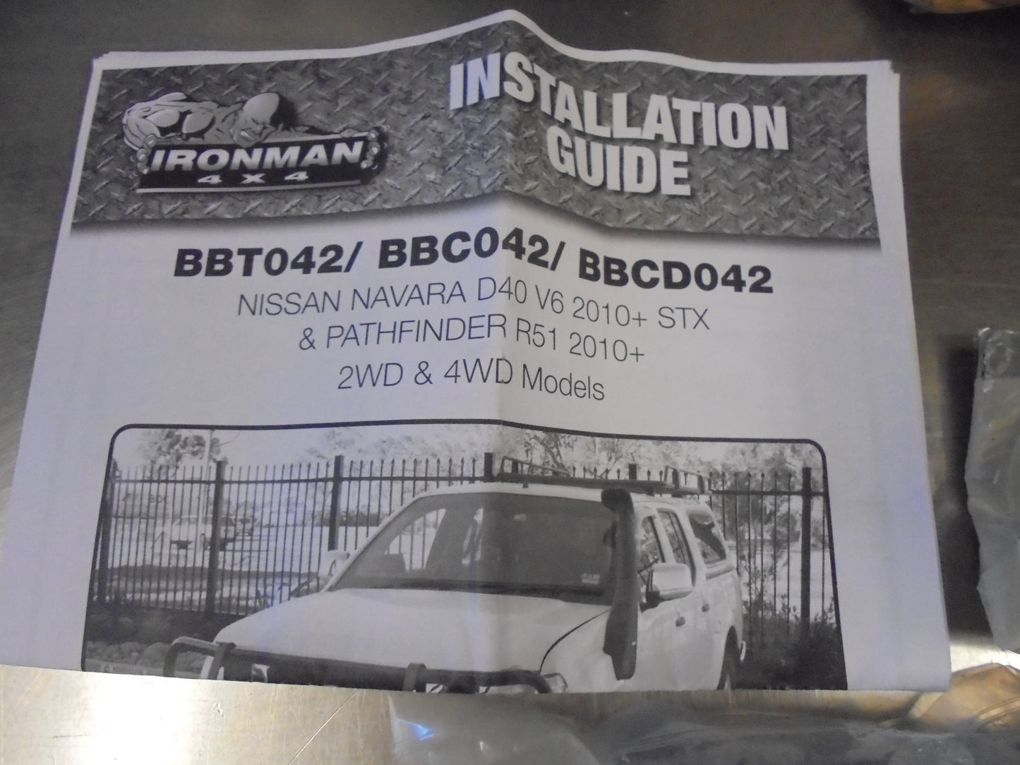 Ironman Steel Winch Bar Commercial Suits Nissan Navara D40M-R51 Pathfinder New Part