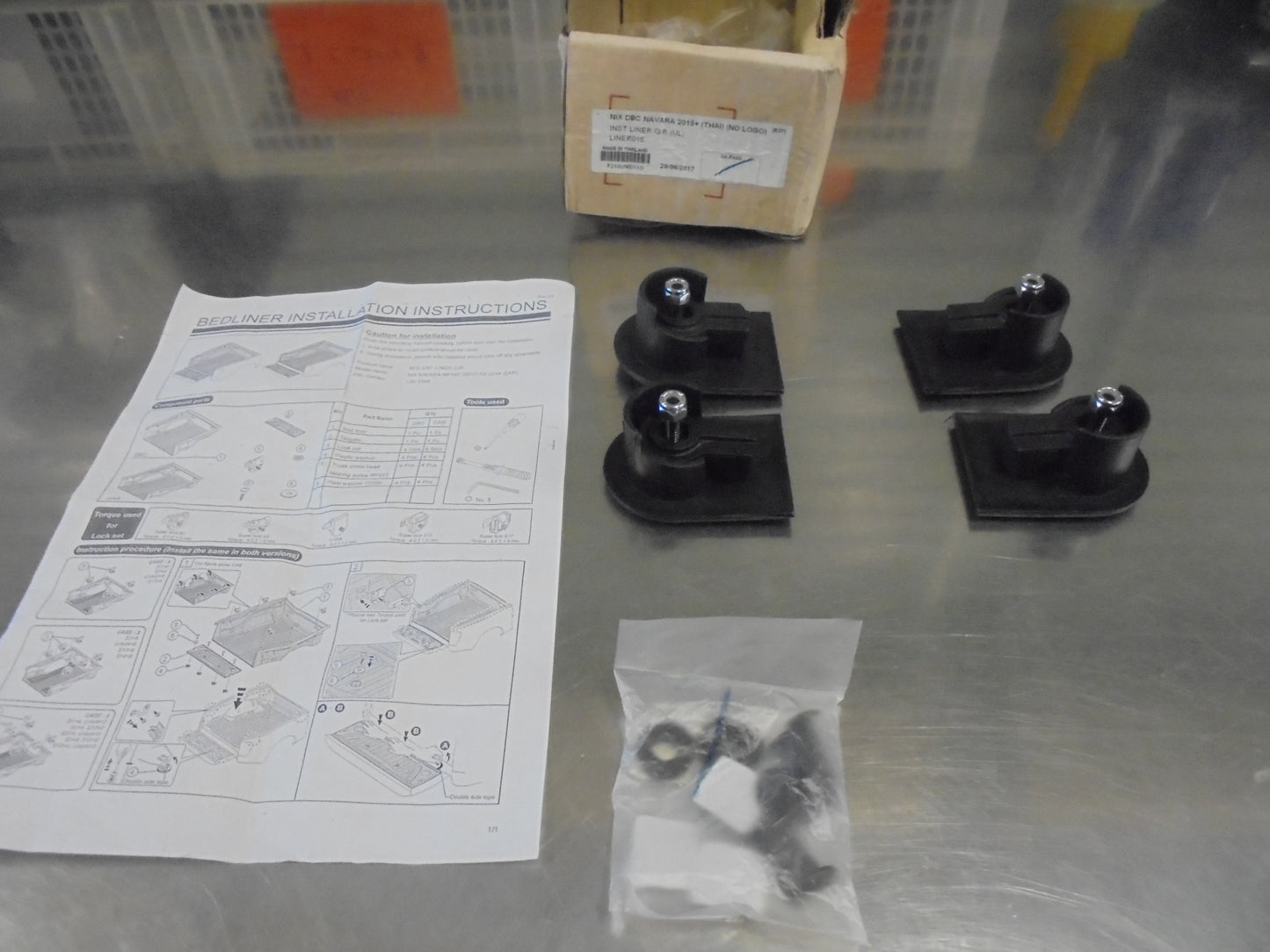 Nissan Navara D23-NP300 Genuine Tub liner Fitting Kit New Part