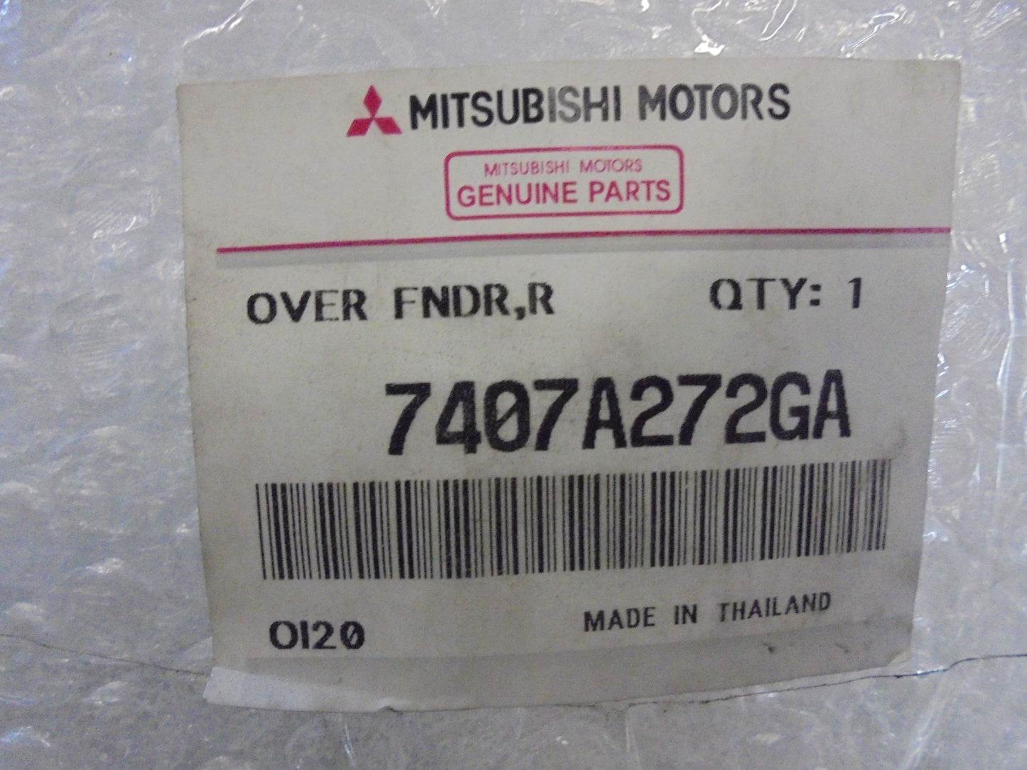 Mitsubishi MQ Trition Genuine Right Hand Front Flare (Grayish Green) New Part