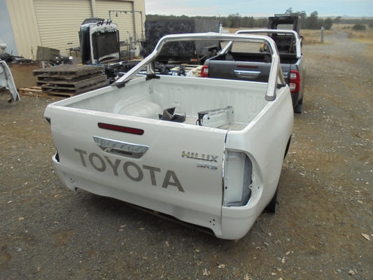 Toyota Hilux SR5 Dual Genuine Cab Tub (No Tail Lights) Pearl White New Part