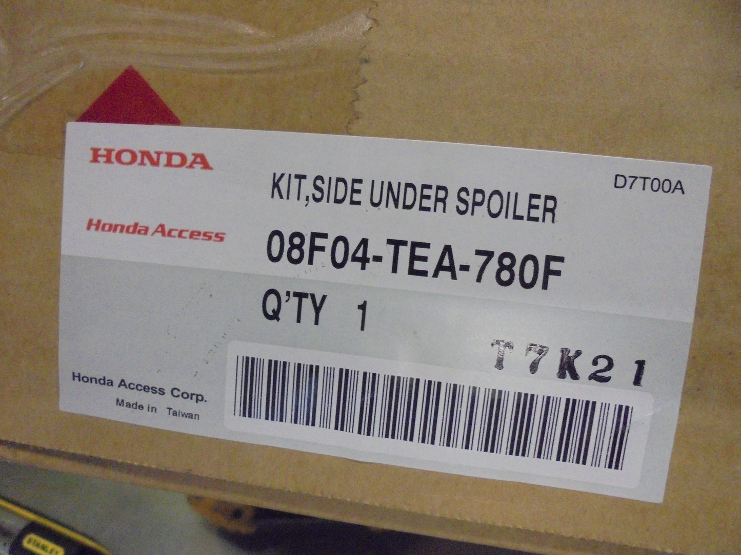 Honda Civic Hatch Genuine Red Pack Spoiler Kit New Part