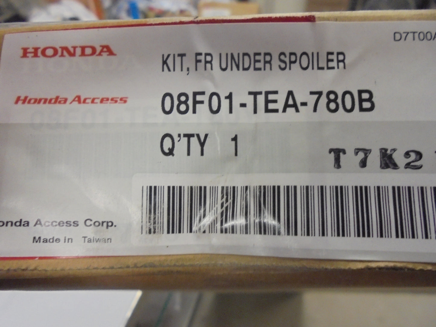 Honda Civic Hatch Genuine Red Pack Spoiler Kit New Part