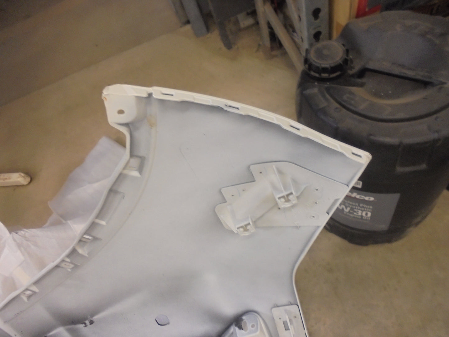 Peugeot 4008 Genuine Factory Front Bar Cover (White) Headlight Washer And Radar New Part