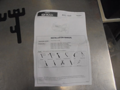 Isuzu D-Max Genuine Chrome Alloy Bull Bar SX Low Ride New Part