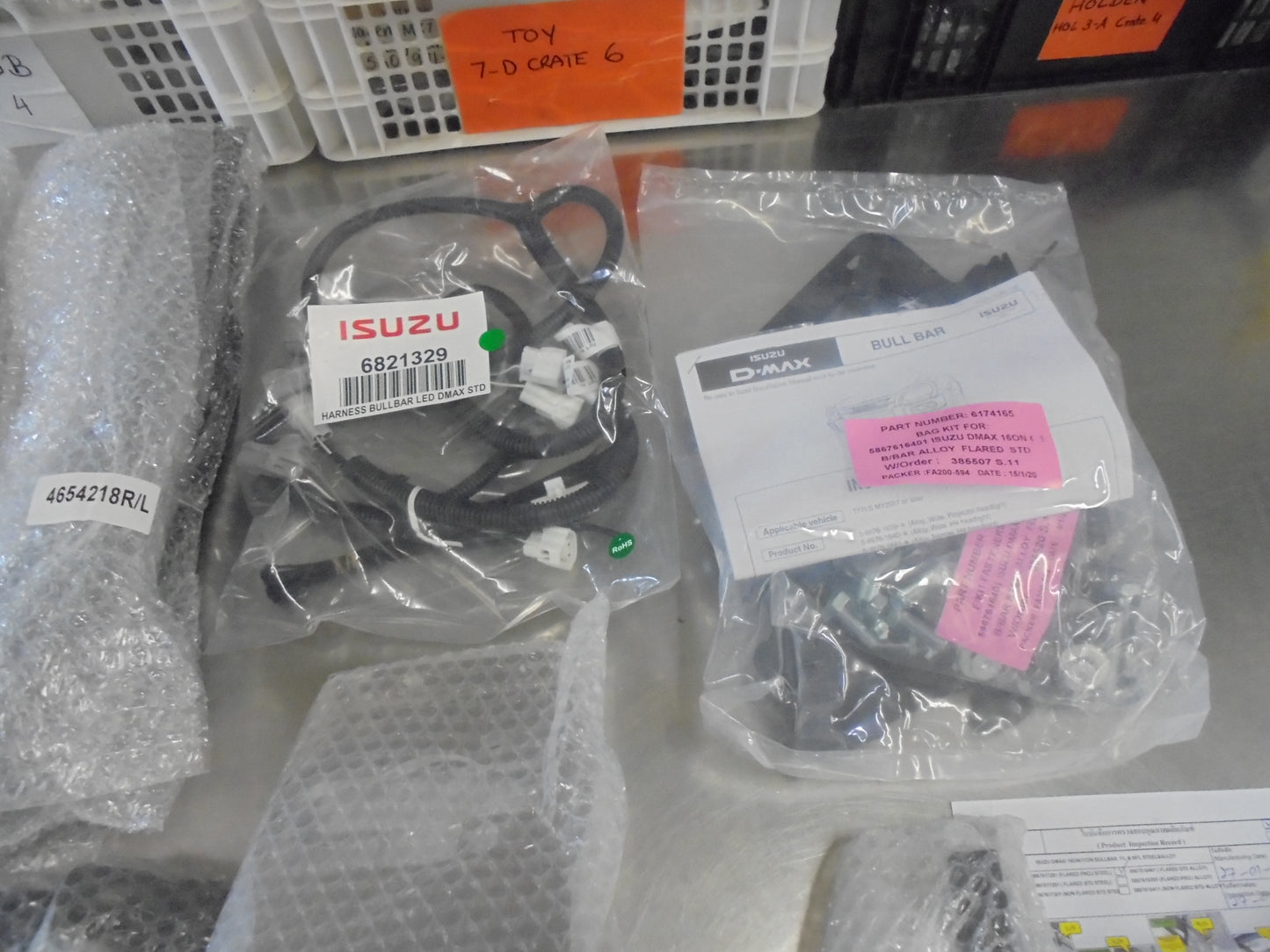 Isuzu D-Max Genuine Chrome Alloy Bull Bar SX Low Ride New Part