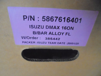Isuzu D-Max Genuine Chrome Alloy Bull Bar SX Low Ride New Part