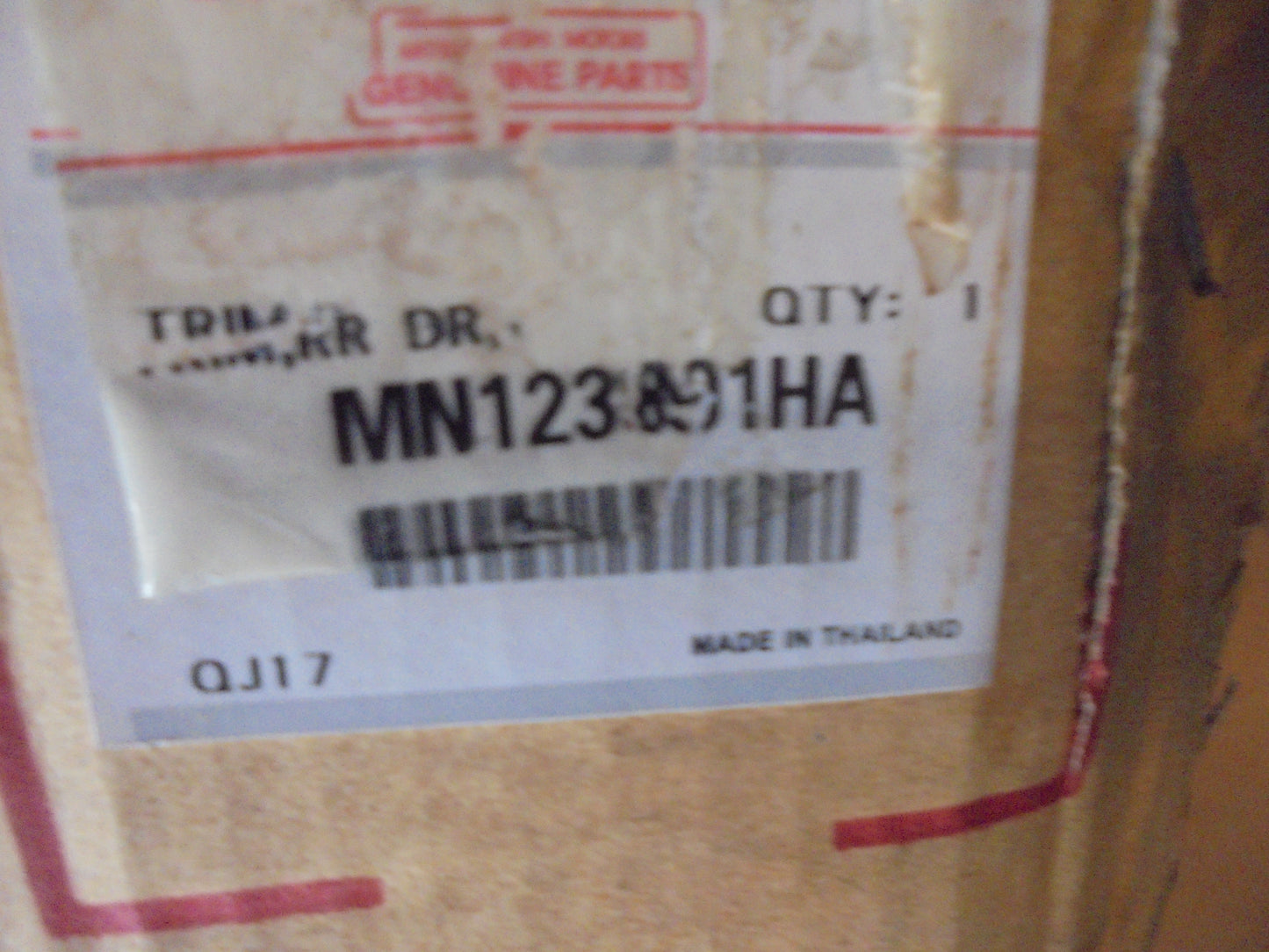 Mitsubishi ML-MN Triton Genuine Left Hand Rear Door Trim (Wind Up Window) New Part