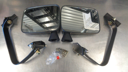 Britax Universal Black 200mm x 145mm Left/Right Mirror Set with Fitting Kit - New Part