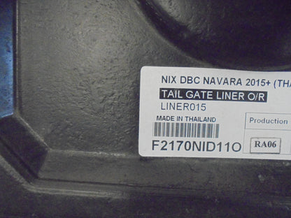 Ironman Tail Gate Liner Under Rail Suits Nissan Navara D23 Dual Cab New Part