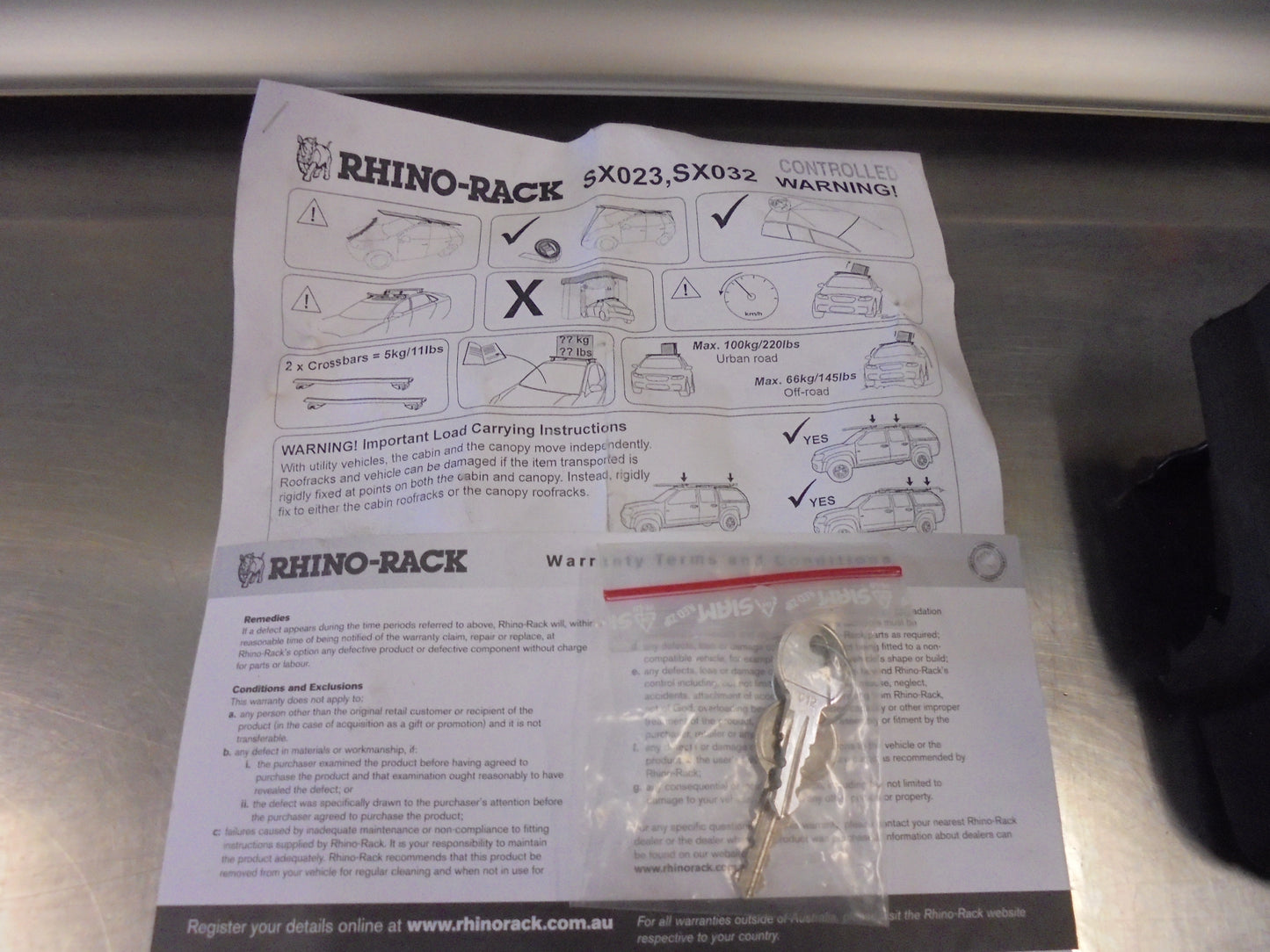Rhino SX Leg Kit & Rhino Vortex Silver 2 Bar Kit Suits Toyota Landcruiser 200 New Part