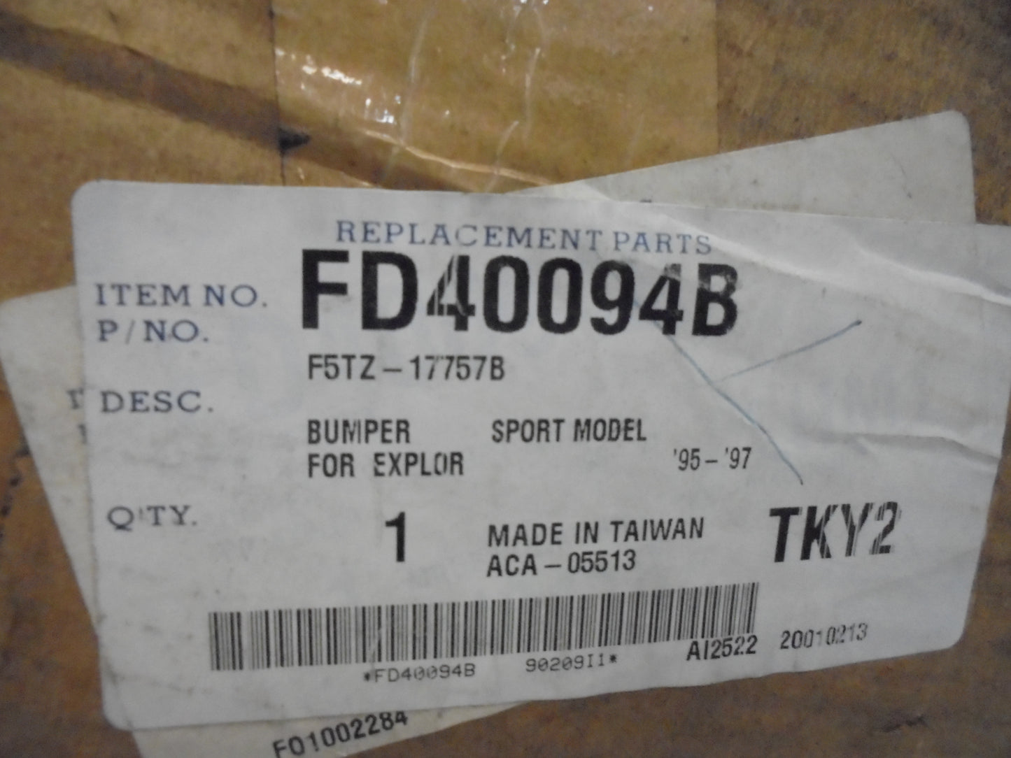 SSS Front Bumper Bar (Black) Suits Ford Explorer Wagon New Part