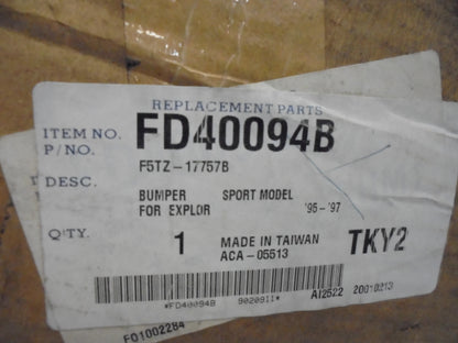 SSS Front Bumper Bar (Black) Suits Ford Explorer Wagon New Part