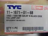 TYC Right  Hand Tail Light Suits Mitsubishi Galant New Part