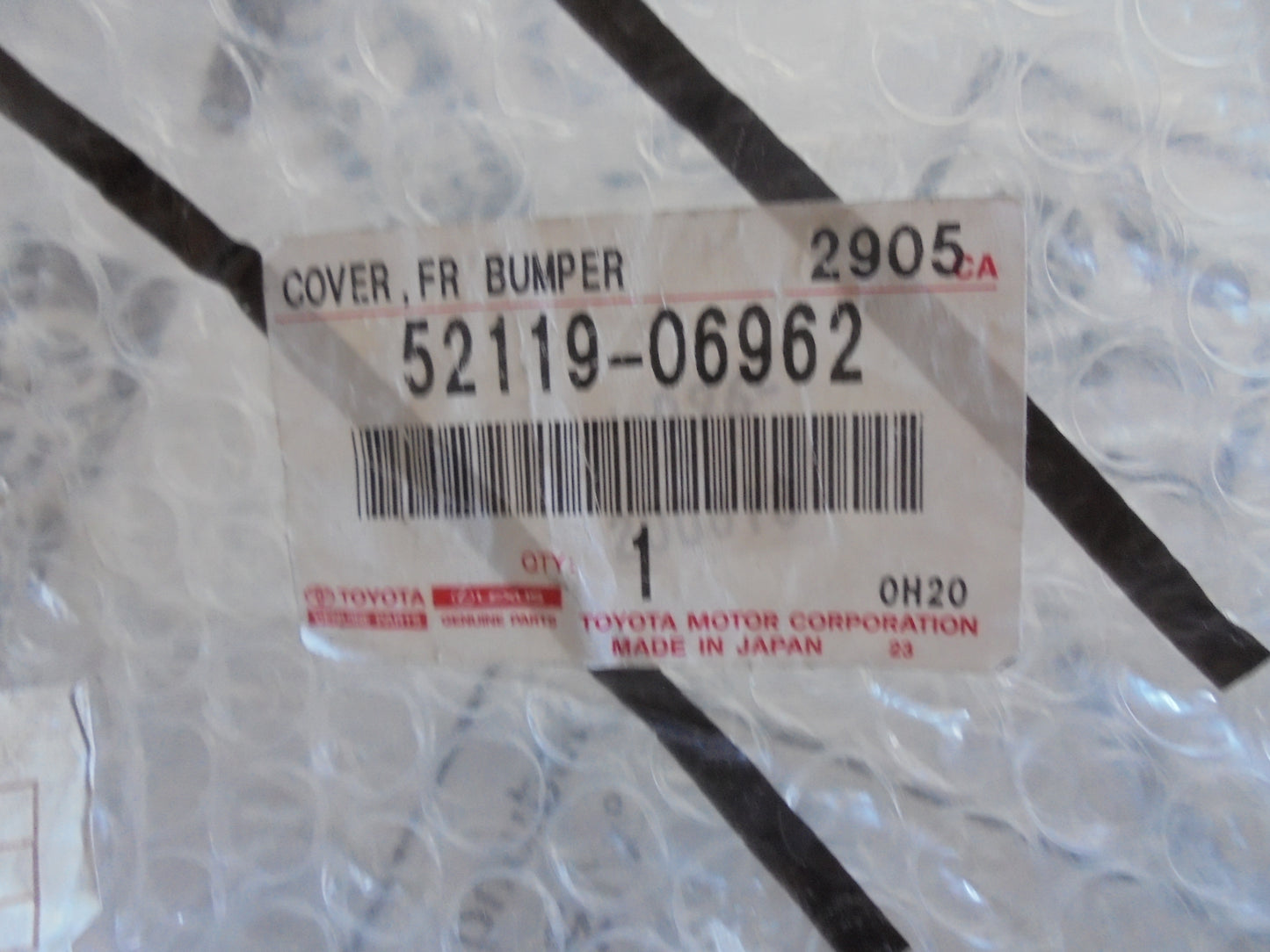 Toyota Camry Aurion Genuine Front Bumper Cover New Part