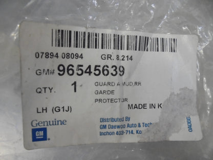 Holden Viva Genuine Left & Right Hand Rear Mud Flap New Part