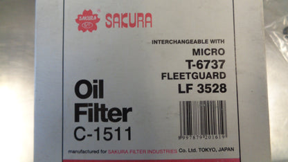 Sakura Oil Filter Suits Holden Rodeo TF / Jackaroo Diesel New Part