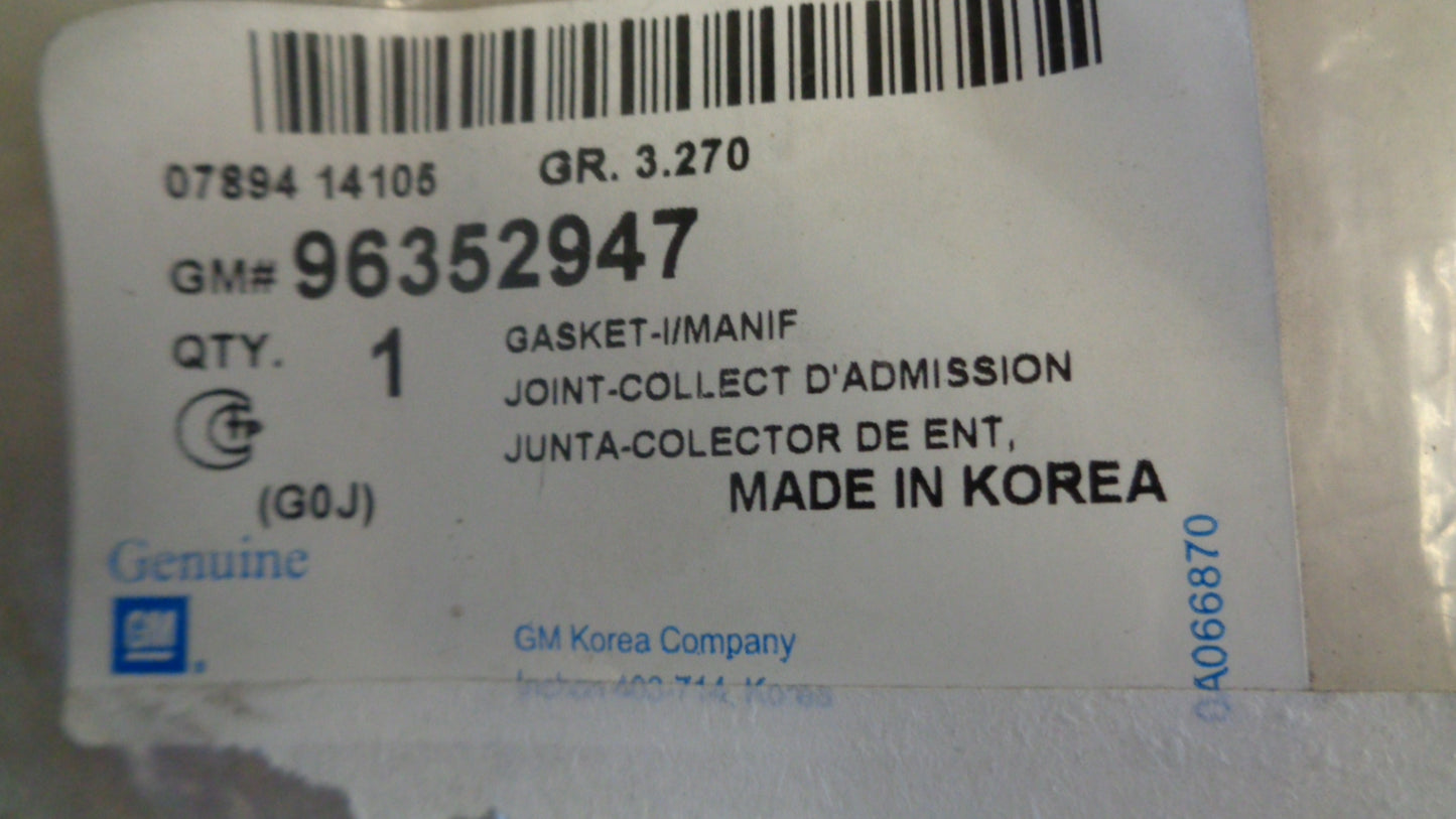 Daewoo Genuine Gasket Manifold New Part
