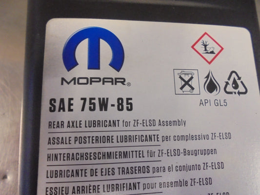 Jeep Mopar Genuine Rear Axel Fluid ZF-ELSD SAE 75W-85 1Ltr New Part