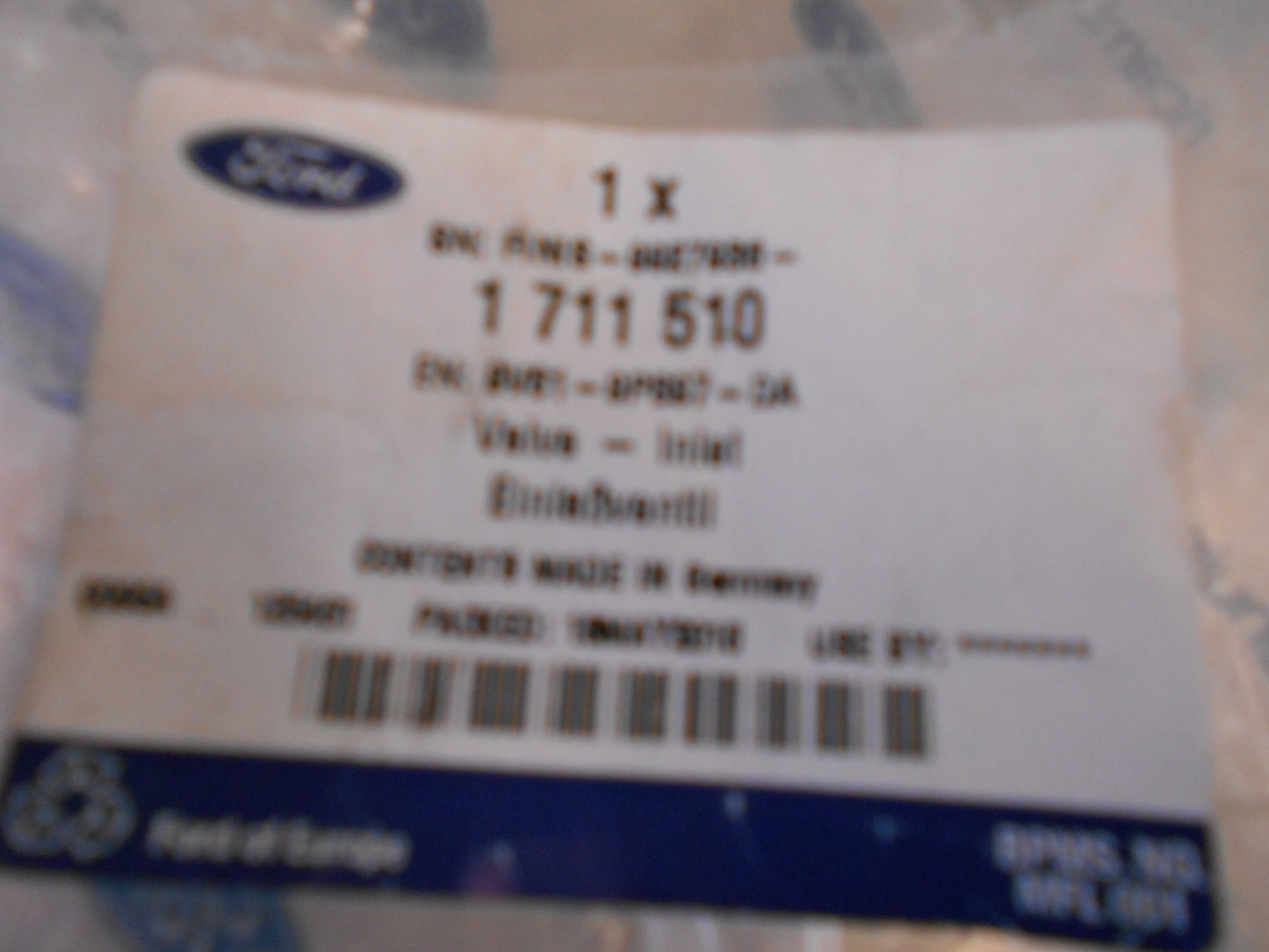 Ford Genuine Engine Inlet Valve Housing New Part