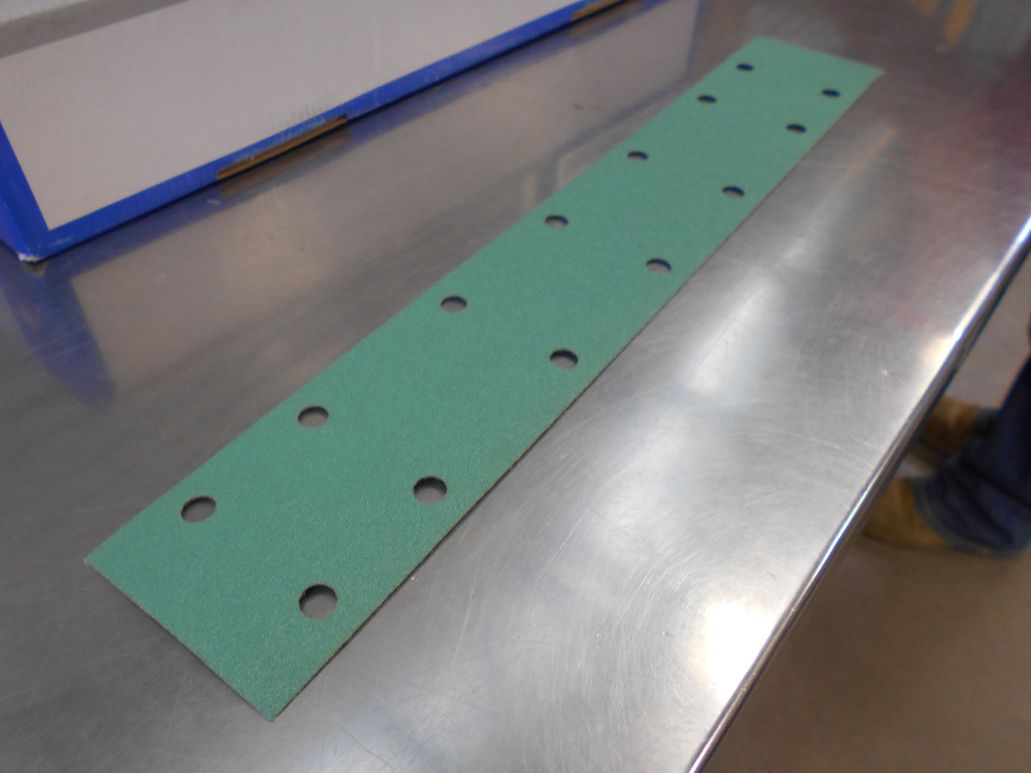 SUNMIGHT Velcro film sheets on plastic base 70mm x 420mm, 14 holes, green P-80 New Part