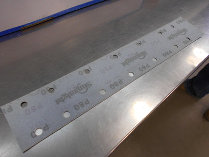 SUNMIGHT Velcro film sheets on plastic base 70mm x 420mm, 14 holes, green P-80 New Part