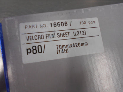 SUNMIGHT Velcro film sheets on plastic base 70mm x 420mm, 14 holes, green P-80 New Part