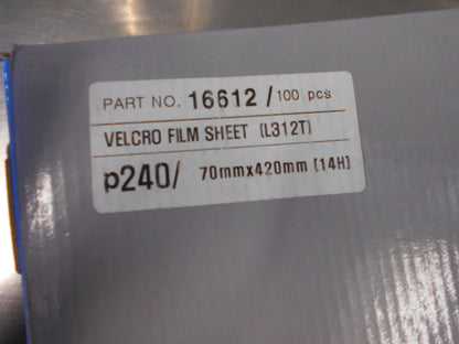 SUNMIGHT Velcro film sheets on plastic base 70mm x 420mm, 14 holes, green P-180 New Part