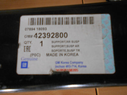 Holden Captiva Genuine Rear Suspension Cradle New Part