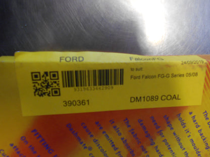 Shevron Black Coal Dash Mat Suits Ford FG Falcon New Part