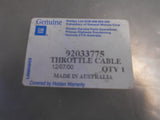 Holden JE Camira Genuine Throttle Cable 2.0L - NEW PART