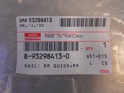 Holden / Isuzu Models Genuine Right Hand Rear Window Guide New Part